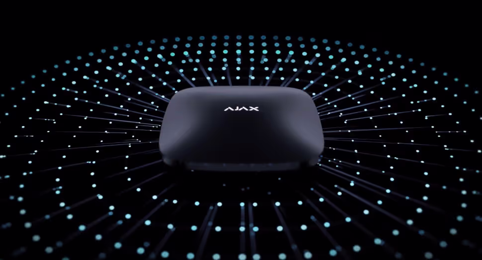 Modern intrusion alarm system with keypad and sensors